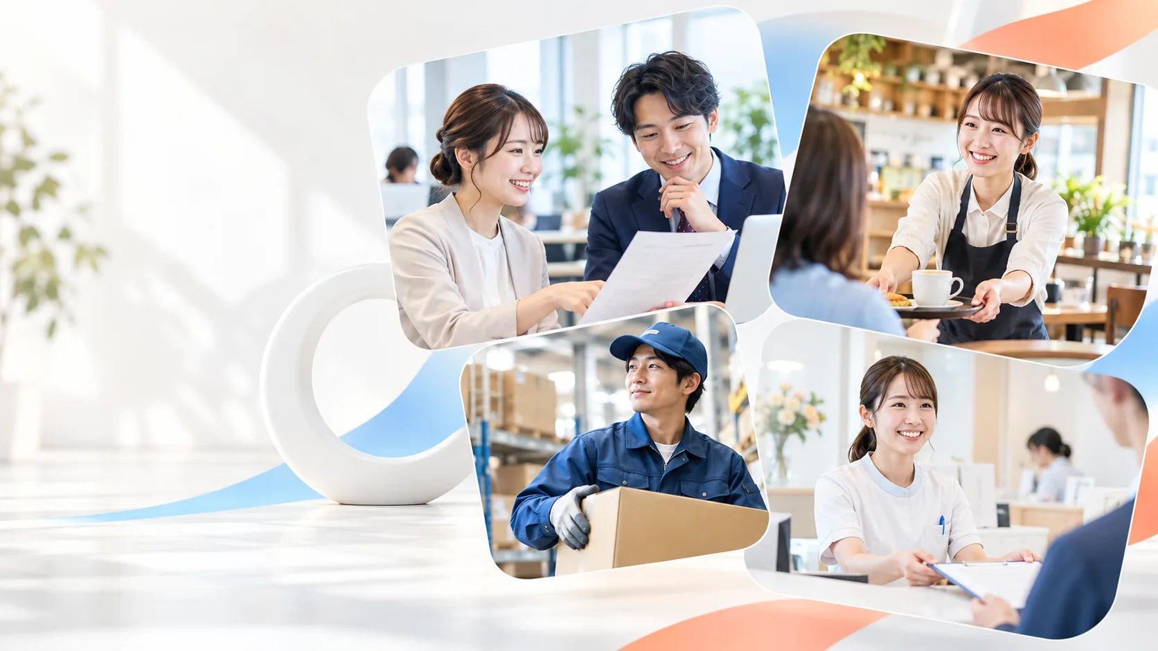 さまざまな仕事風景のイメージ